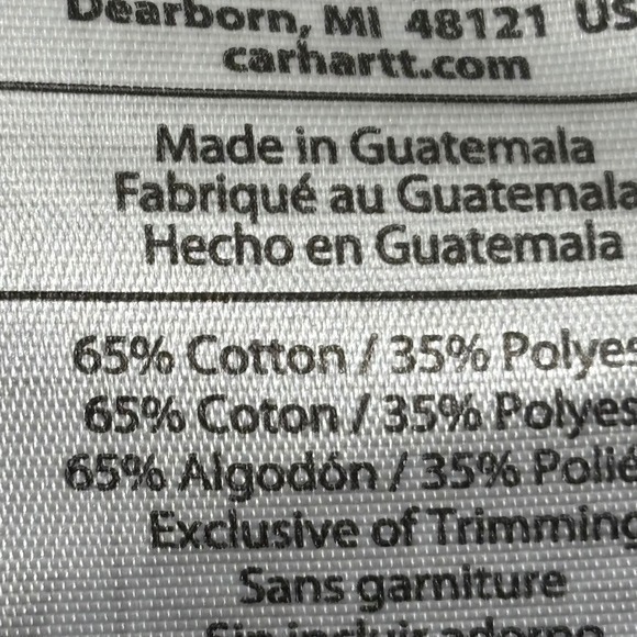 Carhartt Force Relaxed Fit Long Sleeve T Shirt Blue Mens Size M - Picture 9 of 9